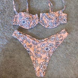 NWOT Shein floral bikini set